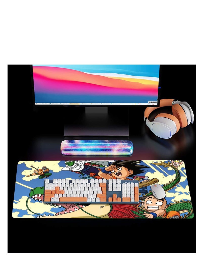 Excefore Gaming Mouse Pad Mat, Professional XXL PC Desk Mat, Keyboard & Mouse Accessory, Large Gaming Mouse Pad, Japan Anime Art Desk Pad Gaming for Gaming Office Home  - Image 4