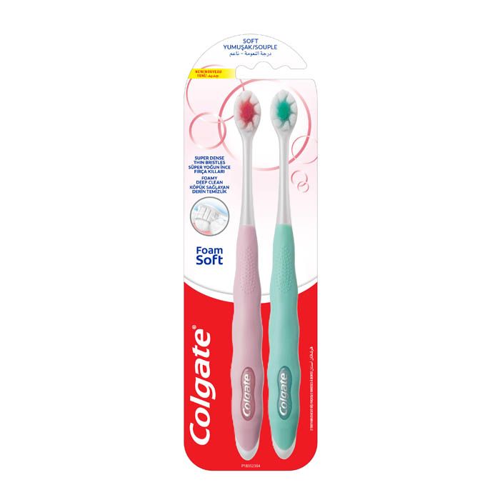 Colgate Foam Soft Super Dense Thin Bristles Toothbrush