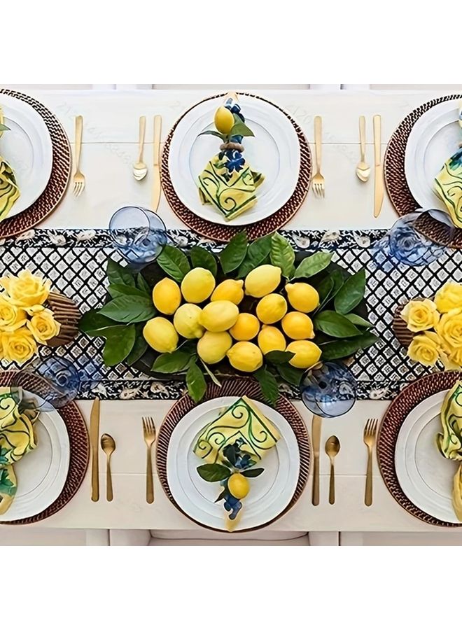 10pcs Realistic Lemon Napkin Rings For Weddings Dinners Banquets And Napkin Holders - Image 5