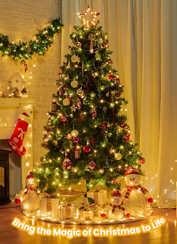 Minetom Fairy Lights with Remote, 66 Feet 200 Led Firefly String Lights Plug in for Bedroom Home Wall Ceiling Christmas Tree Wreath Craft Wedding Party Indoor Outdoor Decoration, Warm White - Image 2