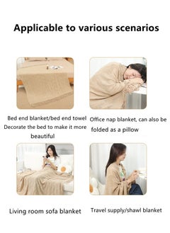 Kutis 1-Piece Lightweight All Season Blanket Sofa Blanket Summer Blanket Acrylic Fiber Pink 180x127 cm  - Image 4
