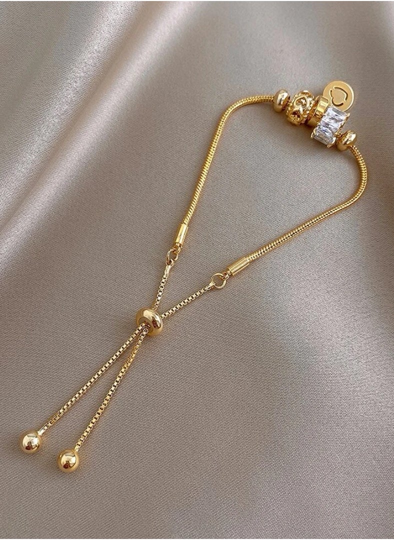sixtyfour Elegant Gold Plated Bracelet For Women  - Image 2