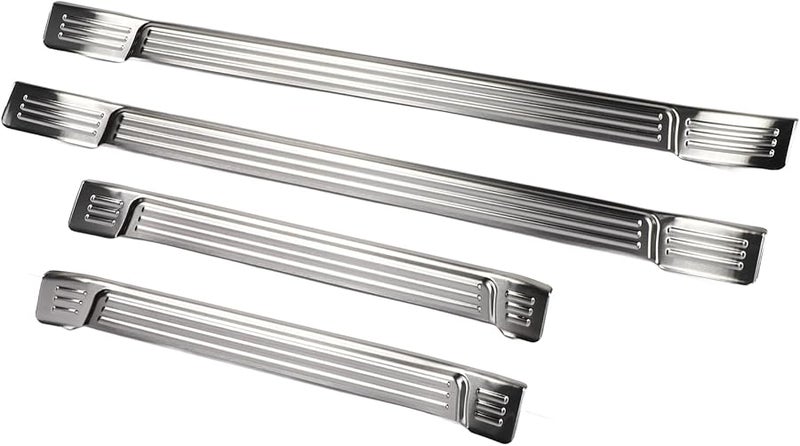 Silver Brushed Door Sill Protector Scuff Plate Trim For 2024 Tacoma 4PCS - Image 2