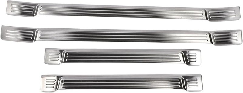 Silver Brushed Door Sill Protector Scuff Plate Trim For 2024 Tacoma 4PCS - Image 3