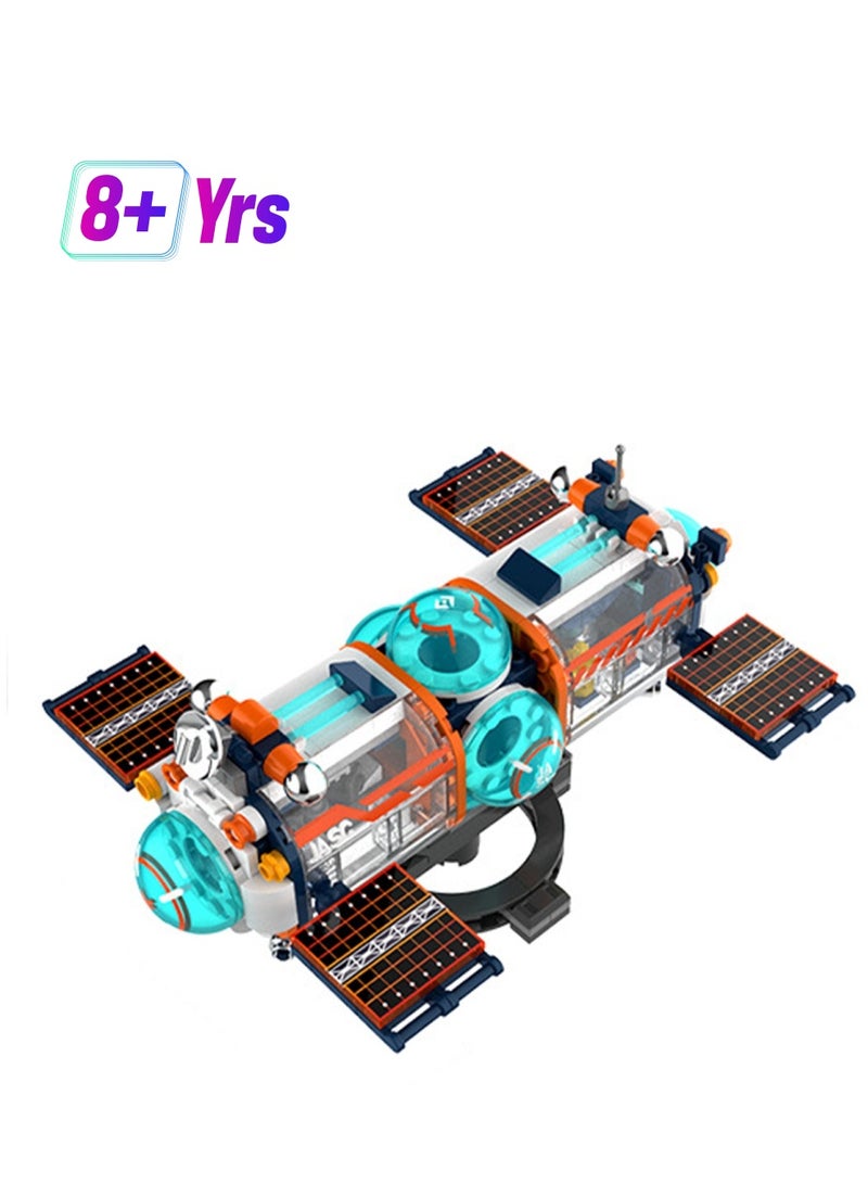 Galaxy Space Station, Aerospace Assembly Model Ornaments Building Blocks Toys, Children'S Educational Game Gifts - Image 1