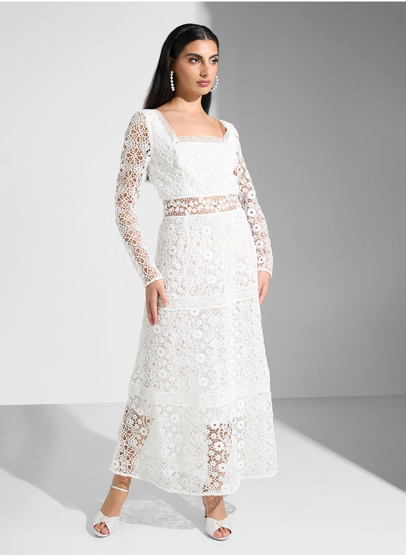 True Decadence Square Neck Maxi Dress  - Image 1