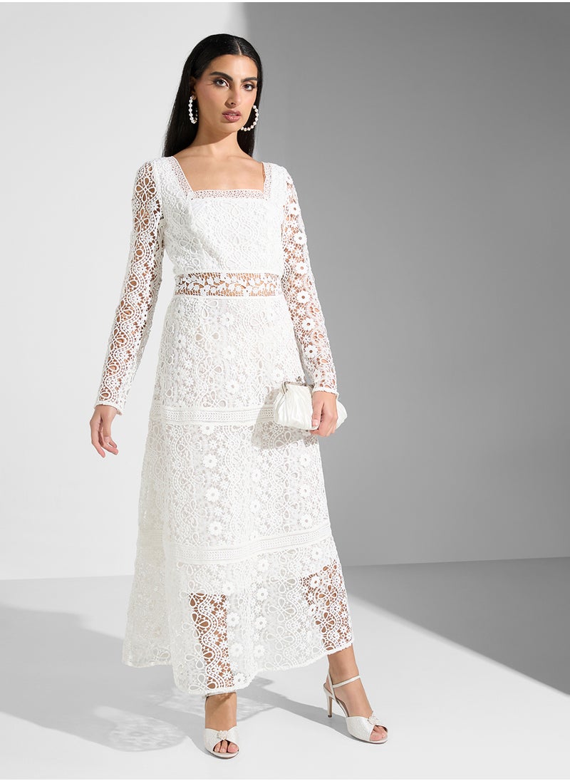 True Decadence Square Neck Maxi Dress  - Image 4