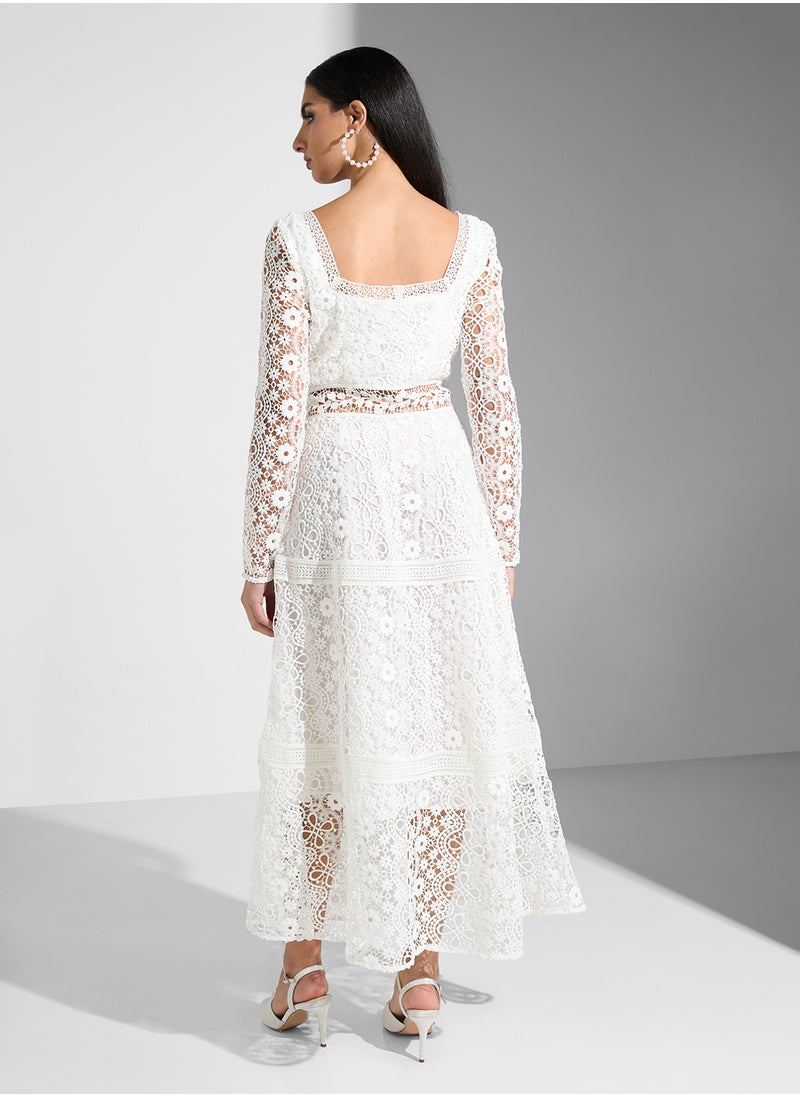 True Decadence Square Neck Maxi Dress  - Image 2