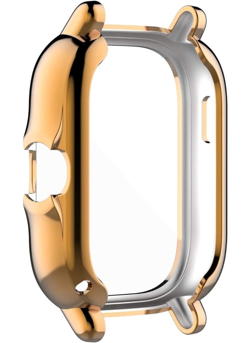 ELMO3EZZ Case Compatible with Amazfit GTS 2e / GTS 2 Case All-Around Screen Protector Watch Soft TPU Shockproof Cover Slim Guard Thin Bumper Shell Protector (Rose Gold) - Image 2