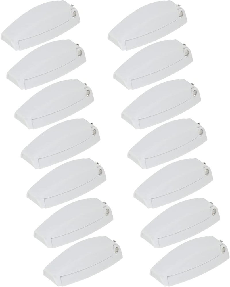 H. Bowes 12 PCS RV Camper Trailer Baggage Door Clip Holders - White - Image 1