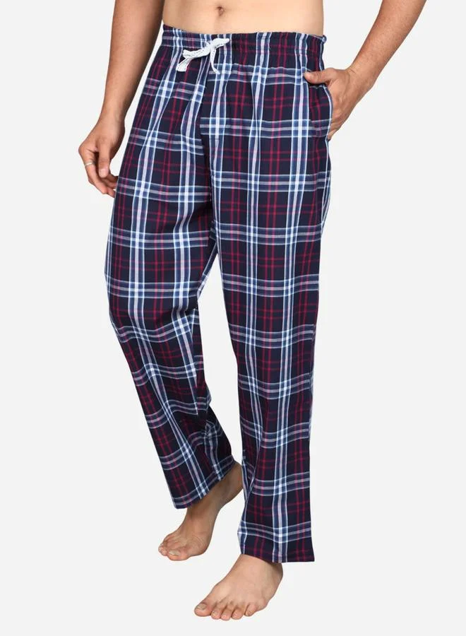 victor and jane Victor and Jane Solid Short Sleeve T-Shirt and Checked Pyjama Set