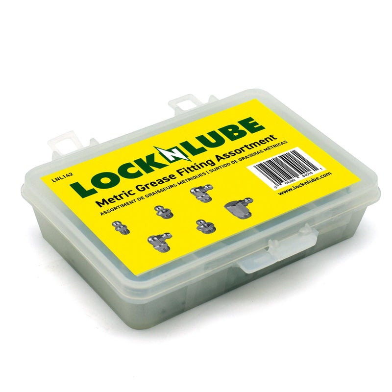 LockNLube Grease Fittings Set Metric