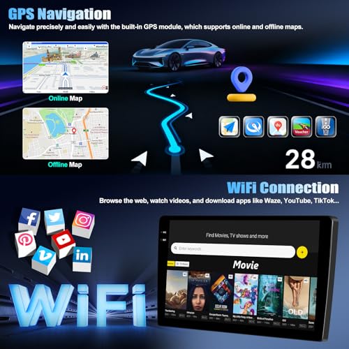 UNITOPSCI Android 15 4G+128G for Lexus ES 2001-2005 ES250/300/330 Car Stereo Radio with Wireless CarPlay Android Auto, 9”1280 * 720P IPS Touchscreen, Bluetooth-5.0, DSP, 32-Band EQ, GPS, WiFi, AHD Rear Cam,SWC - Image 5