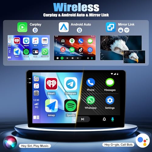 UNITOPSCI Android 15 4G+128G for Lexus ES 2001-2005 ES250/300/330 Car Stereo Radio with Wireless CarPlay Android Auto, 9”1280 * 720P IPS Touchscreen, Bluetooth-5.0, DSP, 32-Band EQ, GPS, WiFi, AHD Rear Cam,SWC - Image 4