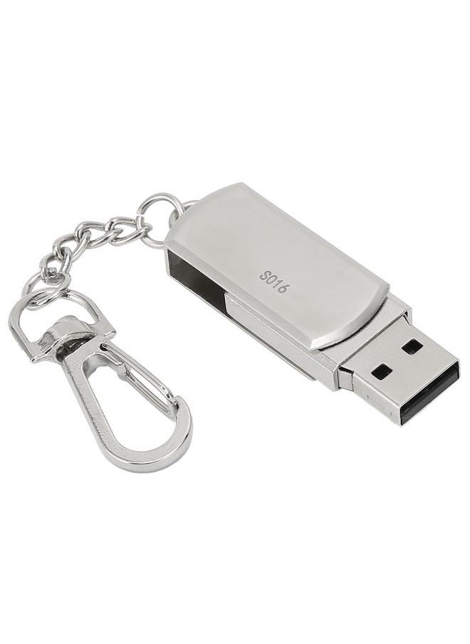 Thoraya Blue Rain S016 Silver Butterfly 360 Degree Rotating Metal USB Flash Drive 64GB  - Image 3