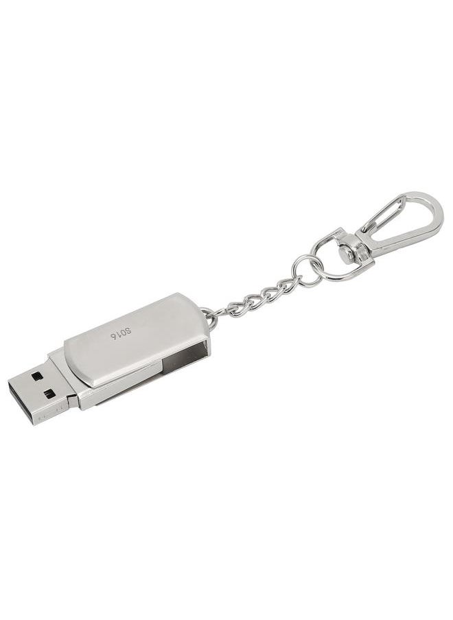 Thoraya Blue Rain S016 Silver Butterfly 360 Degree Rotating Metal USB Flash Drive 64GB  - Image 4