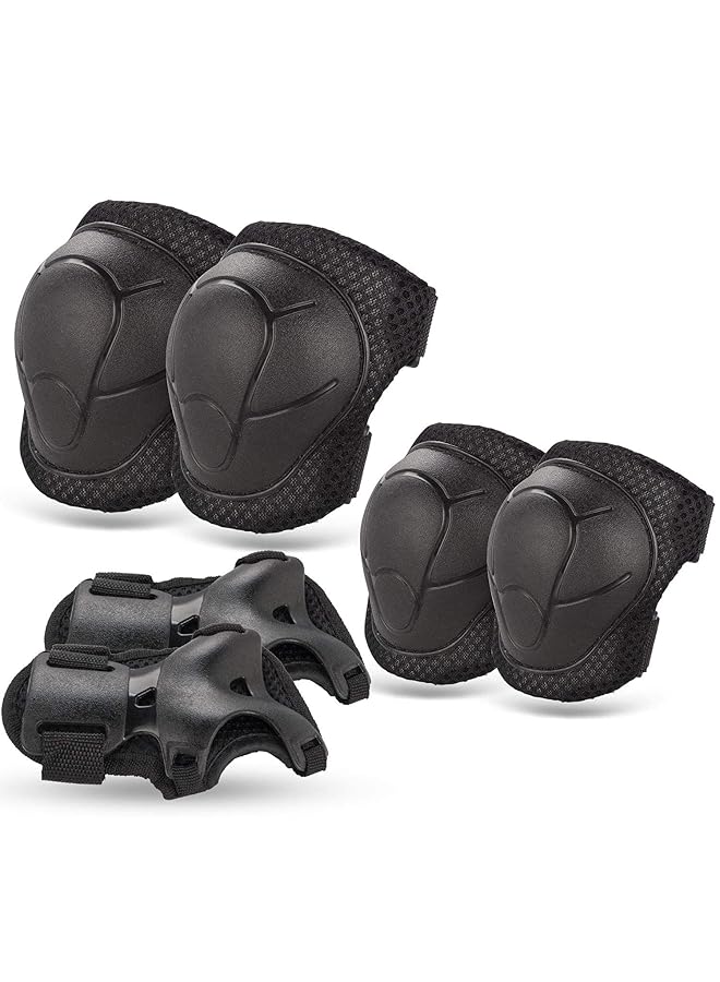 Kids Youth Knee Pad Elbow Pads Guards Protective Gear Set For Roller Skates Cycling Bmx Bike Skateboard Inline Skatings Scooter Riding Sports - Image 1