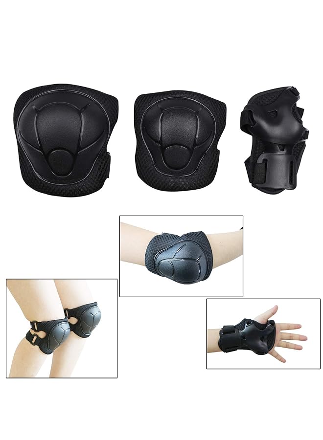 Kids Youth Knee Pad Elbow Pads Guards Protective Gear Set For Roller Skates Cycling Bmx Bike Skateboard Inline Skatings Scooter Riding Sports - Image 2