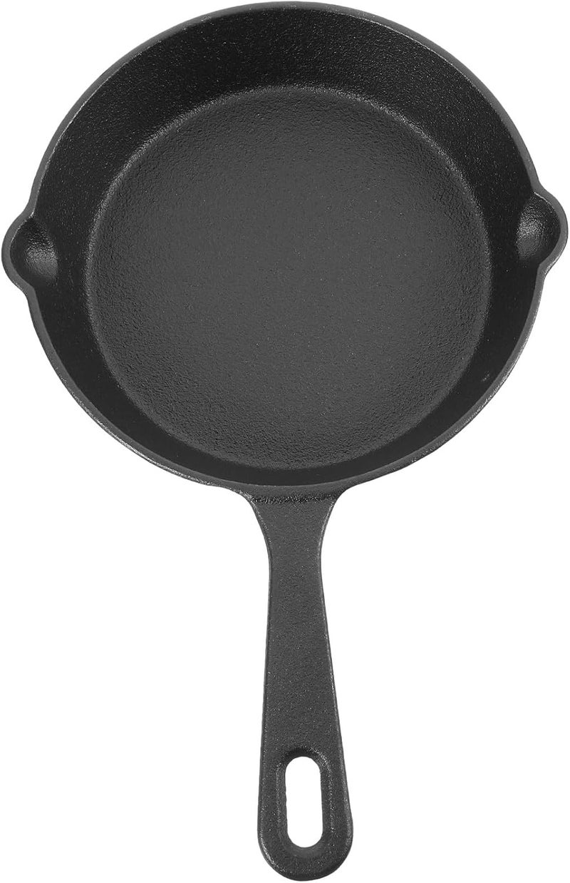 Mini Cast Iron Skillet 14cm Nonstick Small Egg Frying Pan Thickened Iron Kitchen Pan for Breakfast Cooking - Image 1