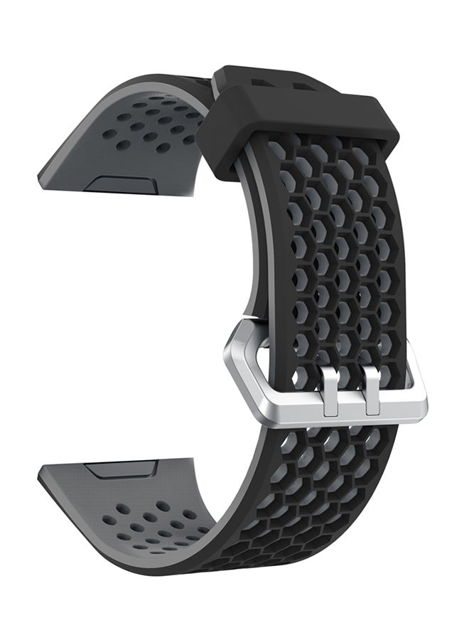 ISank Replacement Sport Band For Fitbit Ionic Black/Grey - Image 1