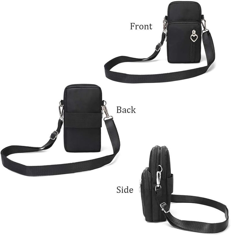 WATACHE Outdoor Sweat-Proof Running Armbag Cross-Body Shoulder Casual Wallet Purse Crossbody Bag Gym Fitness Cell Phone Key Holder for iPhone 13 Pro/ 12 Pro/Xs Max/Xr, Galaxy Note 10, P30 Pro,Blue - Image 5