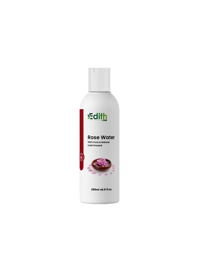 Edith Natural's GULABJAL-Blossom with Radiance: Pure Rose Water - Natural Toner and Hydrating Mist for Skin and Hair"-200 ml - Image 1