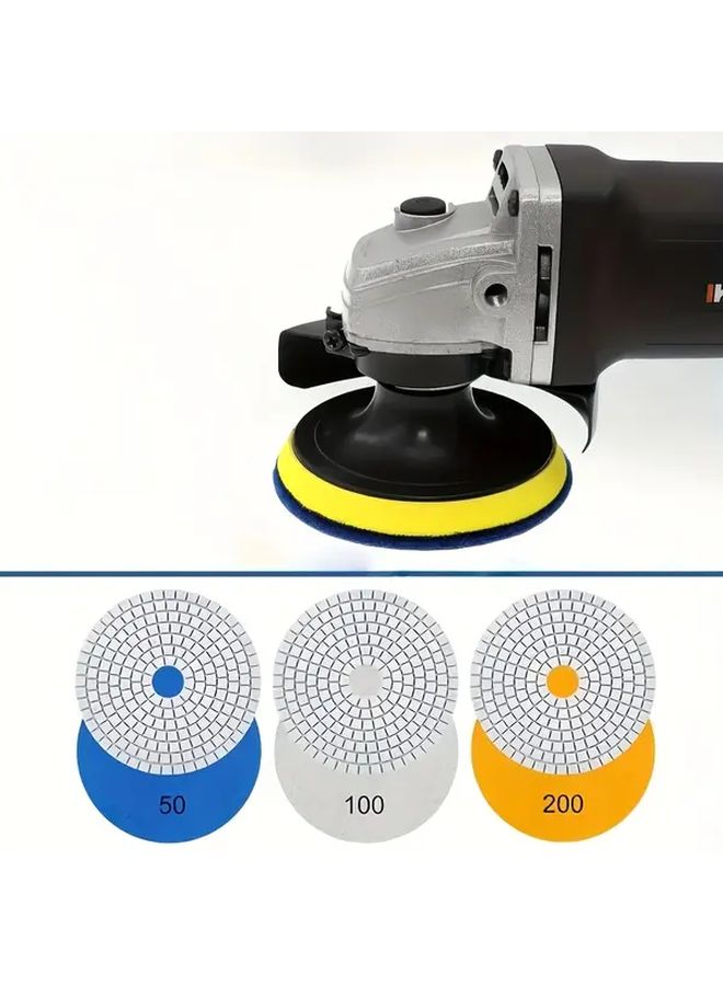 4pcs Diamond Polishing Pads Kit 100mm Wet Dry for Granite Marble Concrete Stone Quartz Polishing - Image 5