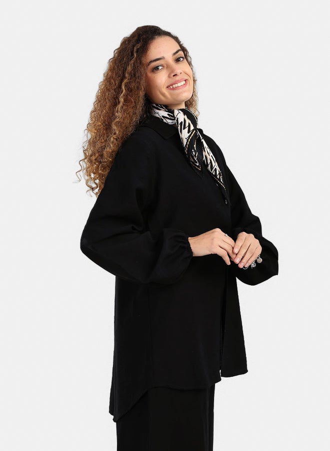 Carina Linen Long Sleeves Shirt - Image 2