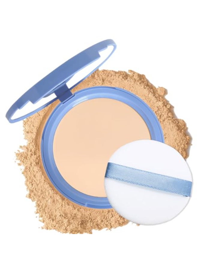 FeiCuiYun Oil Control Matte Perfection Face Powder Compact For Women Matte Smooth Flawless Setting Powder Makeup Polvo Compacto De Maquillaje Waterproof Long Lasting 035Oz 02 Natural Beige - Image 1