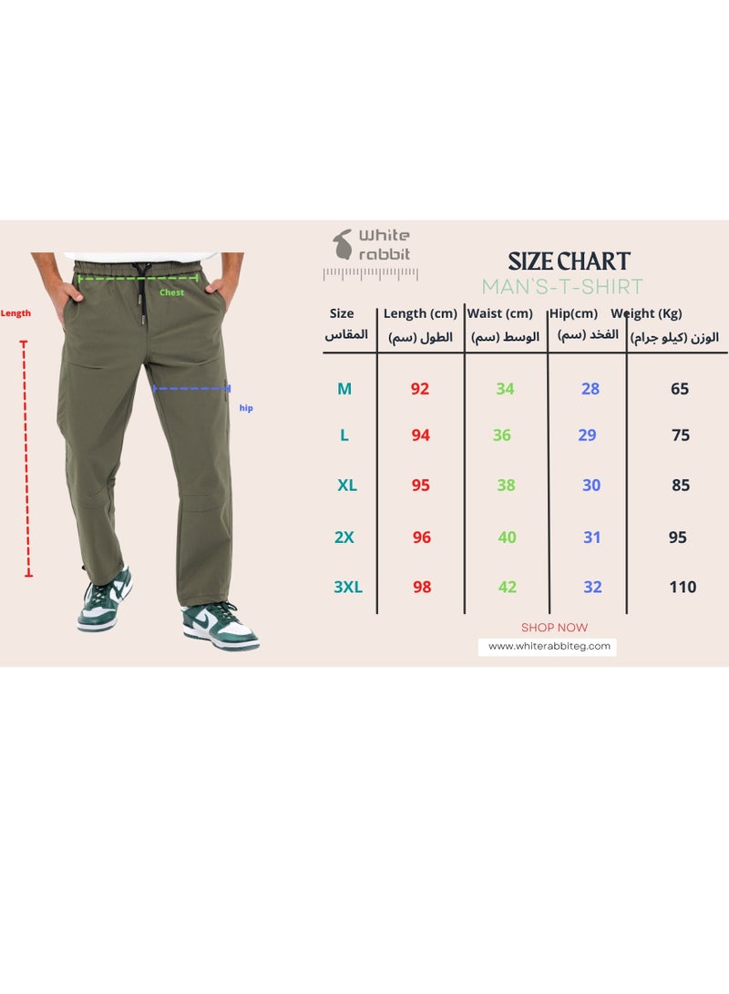 Slip On Plain Olive Practical Joggers