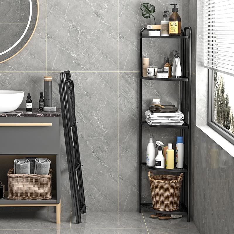 Golden Bird Golden Bird Foldable Iron Rack 4 Tiers Modular Drawer System MultiPurpose Modular Drawer Storage Home Kitchen Office Toy Storage with Trolley and AntiSlip Shoes - Image 4