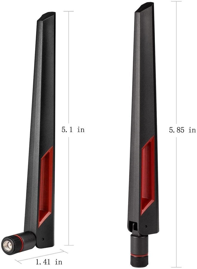 SUPERBAT 8dBi WiFi Antenna 2.4GHz 5GHz 5.8GHz Dual Band RP-SMA Male Antenna + 15CM U.fl/IPEX to RP-SMA Pigtail for Mini PCIe Card Wireless Camera Router PC Desktop WiFi Booster etc. 2pcs - Image 4