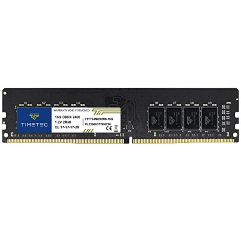 Timetec 16GB DDR4 2400MHz PC4-2400T PC4-19200 UDIMM ذاكرة الوصول العشوائي المكتبية 288-Pin 1.2V CL17 غير ECC غير مخزنة DIMM وحدة الذاكرة ترقية - Image 1