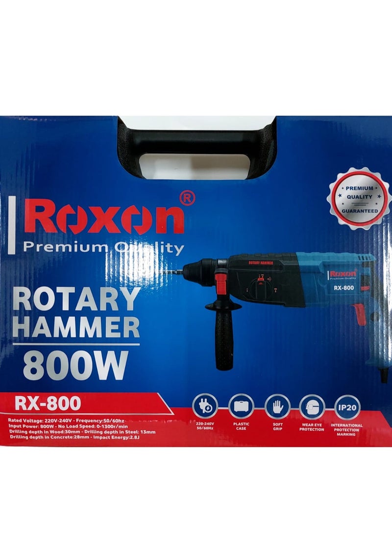 Roxon Rotary Hammer Drill	800 W Multicolor 28 mm - Image 2