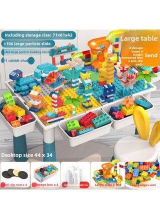 Large Particle Block Table Compatible Lego Assembly Boys Girls Children's Kindergarten Game Toy Table Drawing-Color:Upgrade Large Table +4 Storage Height +566 Large + Chair - pzsku/Z33FBEB348F7B5D787E6BZ/45/1745549944/32f56985-071a-4871-bbf8-bb58d60f1110