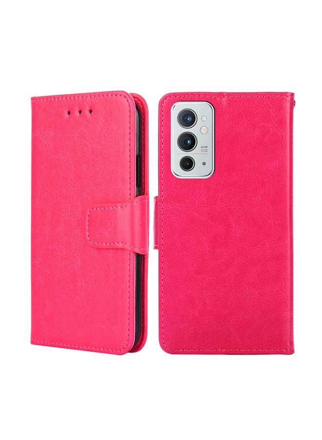 إيروريكس جراب لهاتف OnePlus 9RT 5G مصنوع من الجلد بنسيج كريستالي - Image 1