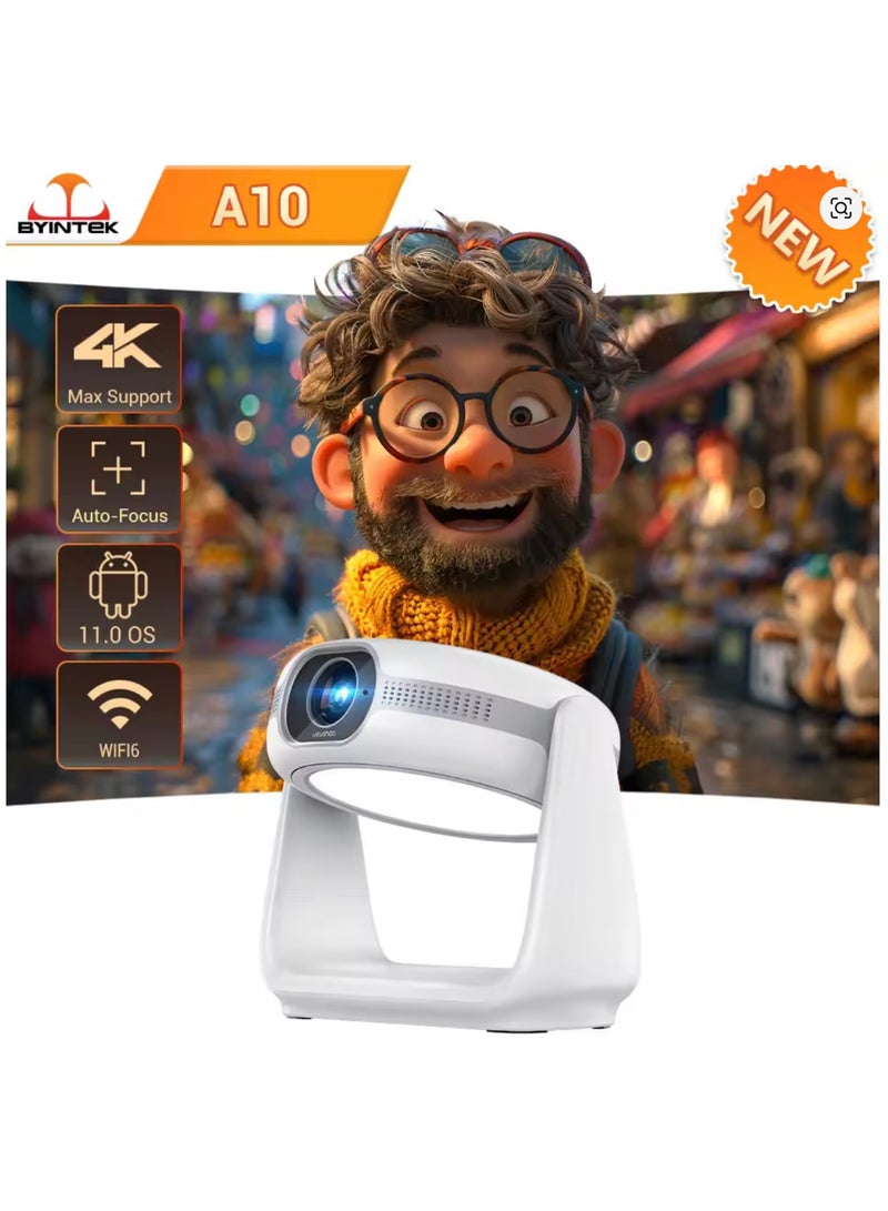 Smart Android 11.0 1080P Projector With 5G WiFi Lamp Portable Projectors 4K Support HD Video Home Theater Projector  - Image 1