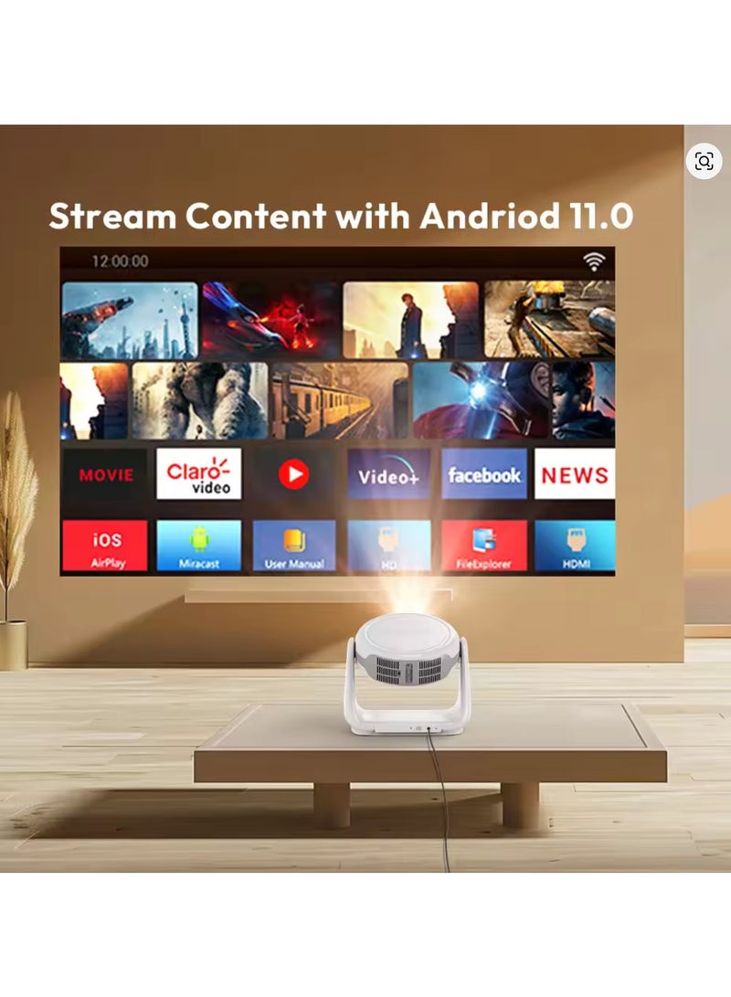 Smart Android 11.0 1080P Projector With 5G WiFi Lamp Portable Projectors 4K Support HD Video Home Theater Projector  - Image 4