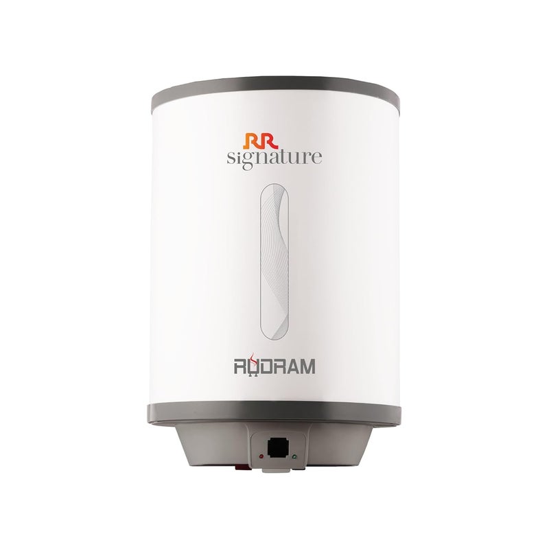 RR RR Signature Rudram 10 Ltr Geyser for Home Premium Glass Line Tank 100 Copper Heating Element Rust Shock Proof Body 2 Year Warranty on Product Free Installation by RR  - Image 1