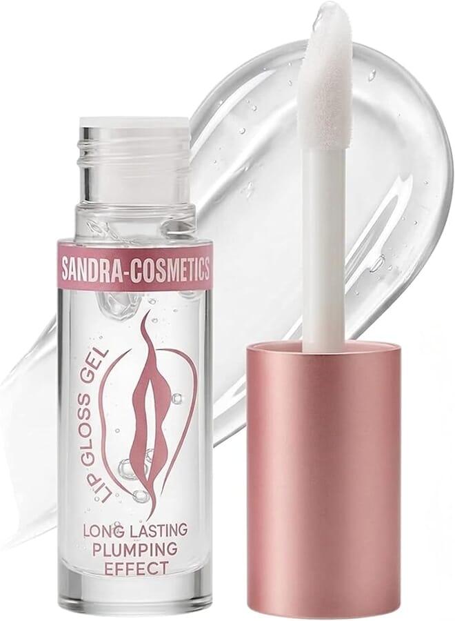 Happy Home Lifter Gloss, Hydrating Lip Gloss with Hyaluronic Acid, High Shine for Plumper Looking Lips, Pearl, Silver Pearl Clear 2 PCS