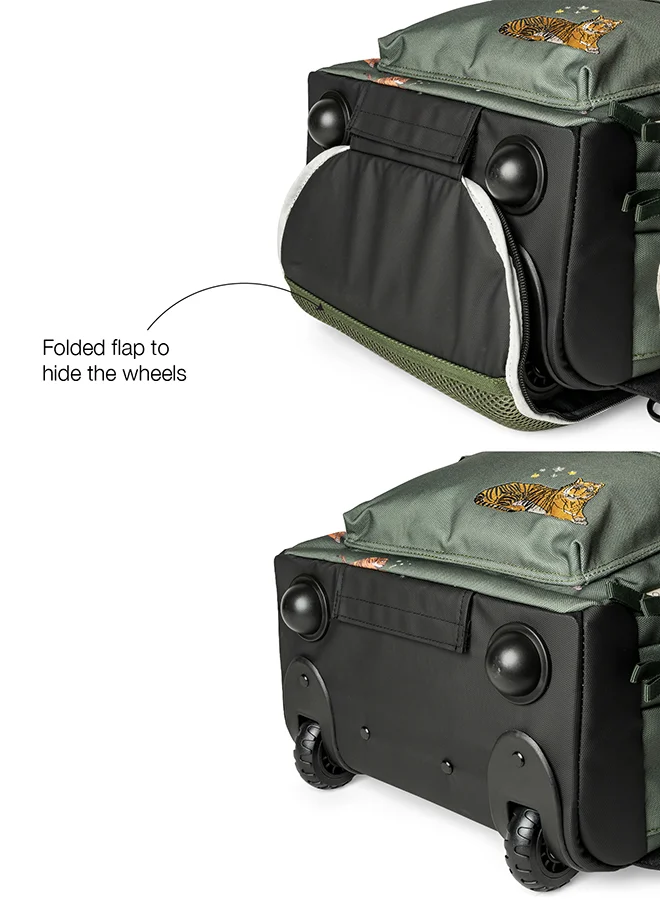 Citron Trolley Bag - Tiger - Durable Rolling Bag for School or Travel