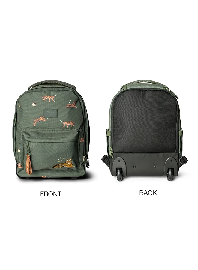 Citron Trolley Bag - Tiger - Durable Rolling Bag for School or Travel