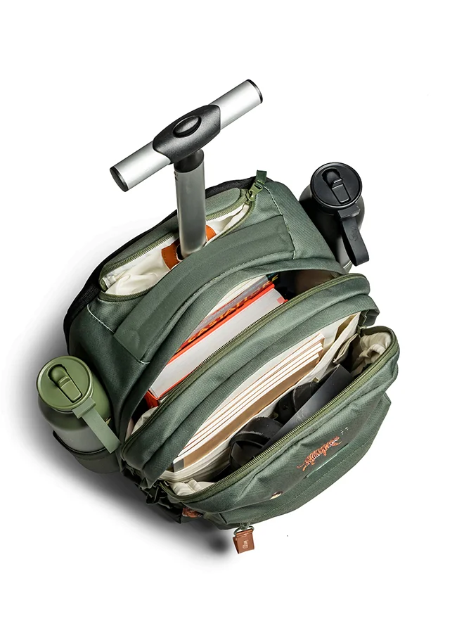 Citron Trolley Bag - Tiger - Durable Rolling Bag for School or Travel