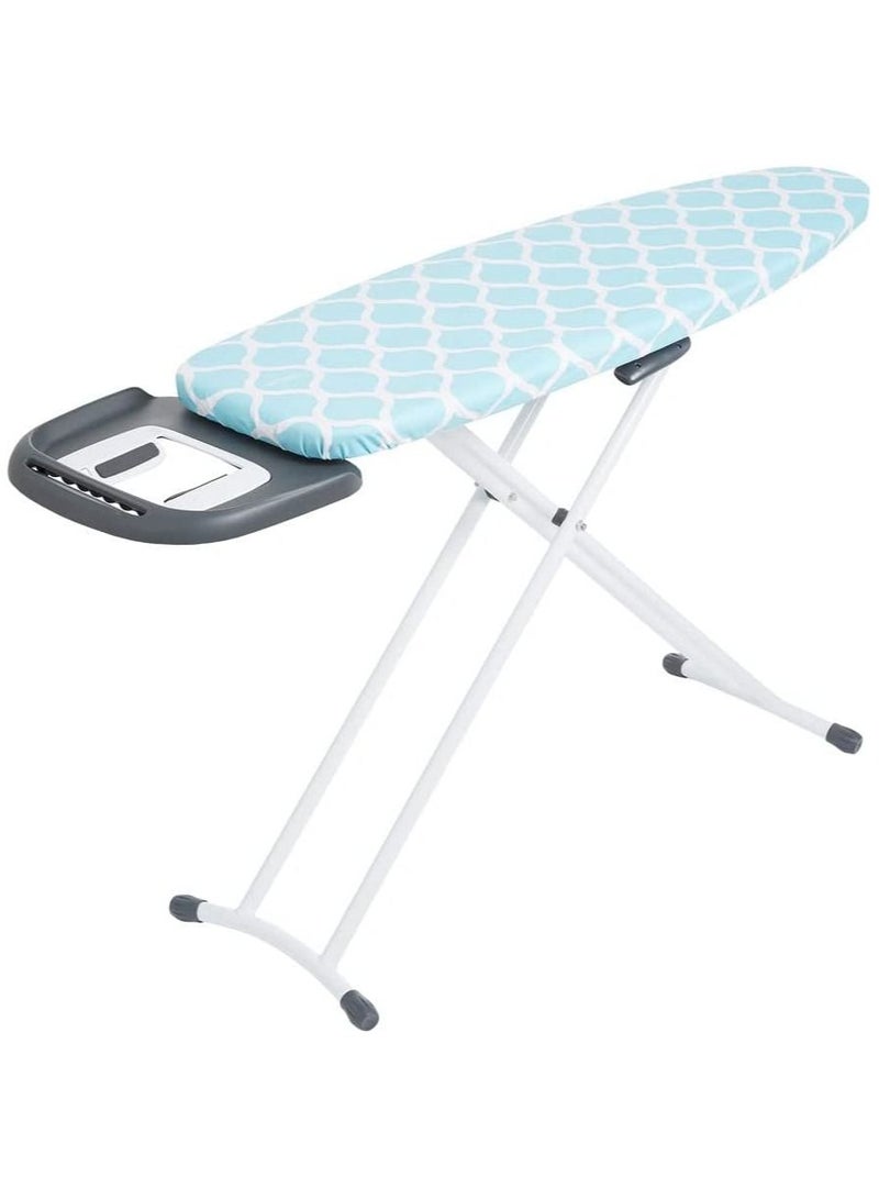 Ironing Board With Steam Iron Rest Heat Resistant Multi Colors Cotton Cover Iron Board With Cover Pad Powder Coated Steel Heat Resistant Cover Ironing Board with Heavy Sturdy Legs - Image 1