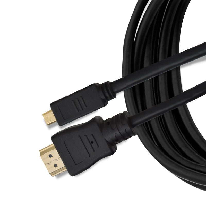 BRENDAZ 4K Micro HDMI to HDMI Cable 10ft. - HDR 60Hz 18Gbps Micro HDMI Cord Compatible with GoPro Hero, DSLR Camera, Raspberry Pi 5, 4, Alpha a7iii Camera, FIre HD Tablet (10-Feet) - Image 1