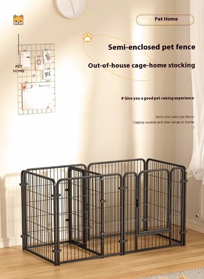 Generic Dog Playpen Indoor,47x23Inch Tall Freestanding Pet Fence for Cats and Dogs,6 Panels Pet Exercise Pen Dog Fence Outdoor for Yard Indoor Dog Pen for Large/Medium/Small Dogs,Heavy Duty Metal Puppy Playpen with Door Portable Pet Fence for RV Camping Yard  - Image 3