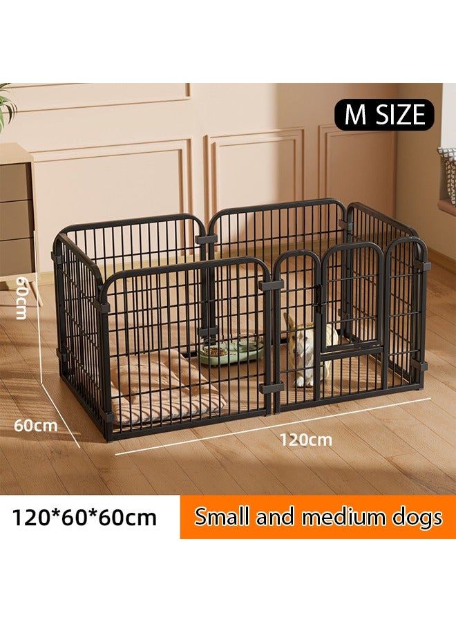 Generic Dog Playpen Indoor,47x23Inch Tall Freestanding Pet Fence for Cats and Dogs,6 Panels Pet Exercise Pen Dog Fence Outdoor for Yard Indoor Dog Pen for Large/Medium/Small Dogs,Heavy Duty Metal Puppy Playpen with Door Portable Pet Fence for RV Camping Yard  - Image 2