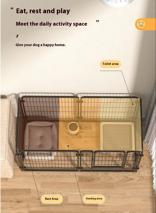 Generic Dog Playpen Indoor,47x23Inch Tall Freestanding Pet Fence for Cats and Dogs,6 Panels Pet Exercise Pen Dog Fence Outdoor for Yard Indoor Dog Pen for Large/Medium/Small Dogs,Heavy Duty Metal Puppy Playpen with Door Portable Pet Fence for RV Camping Yard  - Image 5