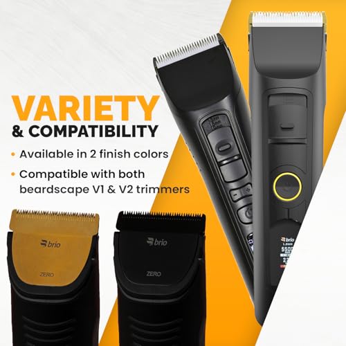 Brio Zero Blade Compatible Beardscape V2 & V1 Trimmers, Cuts Extremely Close at 0.2mm, Stainless Steel Blade Perfect for Super Close Cuts, Creating Tight Lines and Cleaning up Mustaches (Black) - Image 5