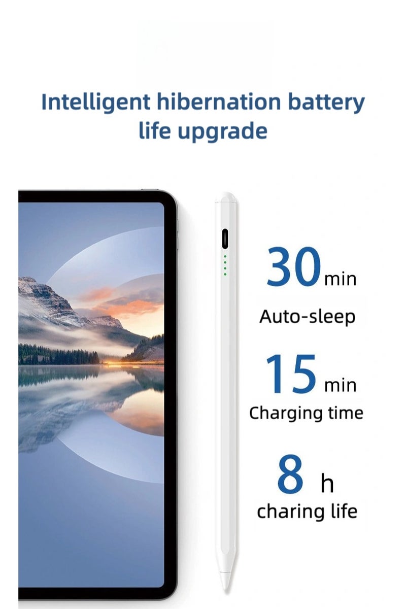 زاڤي قلم ايباد، قلم ستايلس مع خاصية رفض راحة اليد لجهاز ابل ايباد (2018-2025)، متوافق مع ايباد برو 11/12.9 بوصة، ايباد الجيل 10/9/8/7/6، اير الجيل 5/4/3، ميني الجيل 6/5 - Image 2